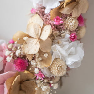 letra de flores rosa
