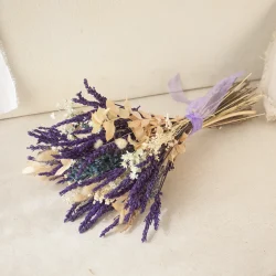 Lavender, ramo de flores secas y preservadas